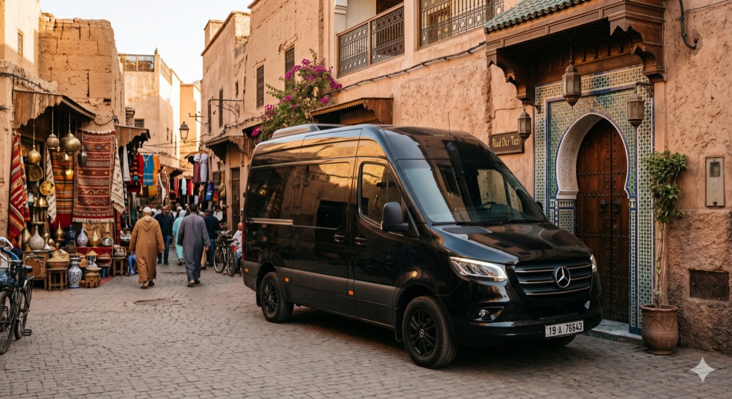 Minibus Mercedes Sprinter noir — Atlas Driver